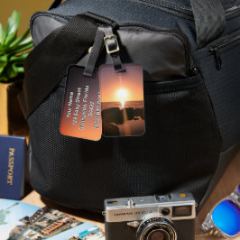 フロリダサンセットオンビーチ自然写真 ラゲッジタグ