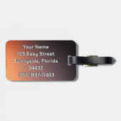 フロリダサンセットオンビーチ自然写真 ラゲッジタグ (裏面横)