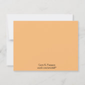 フロリダサンセットグリーティング カード (裏面)