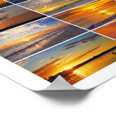 フロリダサンセットコラージュ ポスター (角)