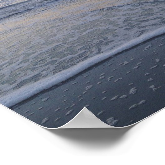 フロリダサンセットビーチ海写真ポスター ポスター (角)