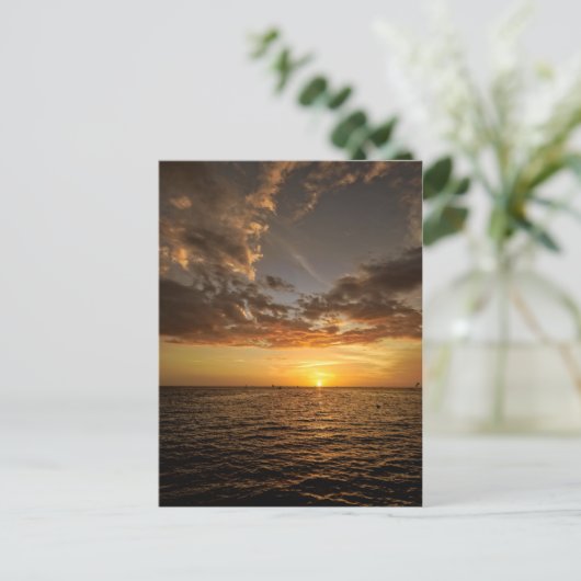 フロリダサンセットポストカードでリラックス ポストカード (スタンド正面)
