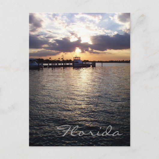 フロリダサンセットポストカード ポストカード (正面)
