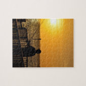 フロリダサンセット魚釣り- 8x10 - 110 pc ジグソーパズル (横)