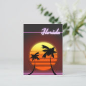 フロリダサンセット1984年ポスター ポストカード (スタンド正面)
