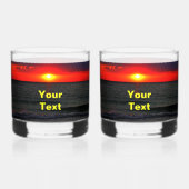 フロリダサンセット ウイスキーグラス (正面)