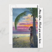 フロリダサンセット ポストカード (正面/裏面)