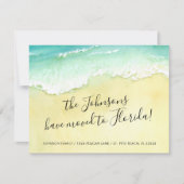 フロリダサンディビーチ海波に移動 案内状 (正面)