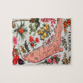 フロリダザエバーグレード州の地図 ジグソーパズル (横)