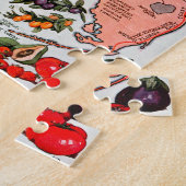 フロリダザエバーグレード州の地図 ジグソーパズル (側面)