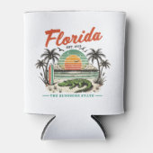 フロリダザサンシャイン州 – サンセットビーチシーン 缶クーラー (正面)