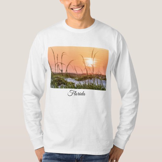 フロリダシーオーツサンライズ長袖シャツ Tシャツ (正面)