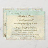 フロリダシーカメモダン沿岸海ビーチ セーブザデート (正面/裏面)