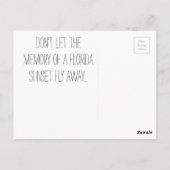 フロリダシーガルサンセット ポストカード (裏面)