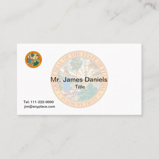 フロリダシ素晴らしール 名刺 (正面)