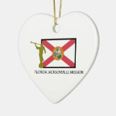 フロリダジャクソンビルの代表団LDS CTR セラミックオーナメント (左)