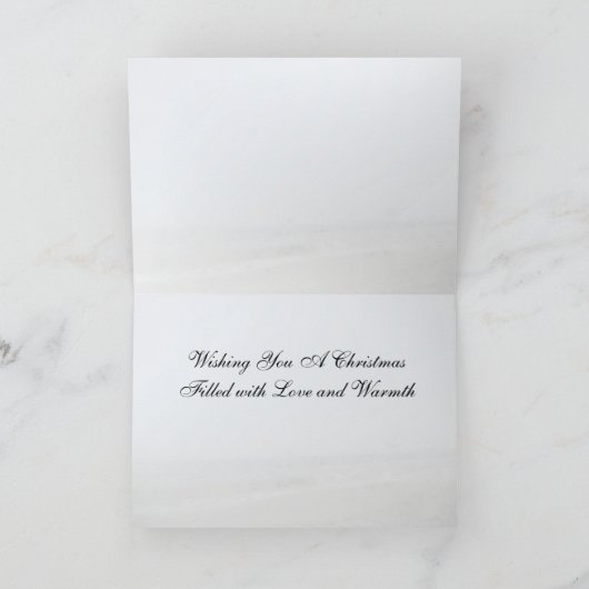 フロリダスノーウーマンビーチクリスマスカード シーズンカード (内部)