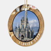 フロリダトラベルフォトオーナメント セラミックオーナメント (左)