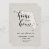 フロリダニューアドレスホームスイートホームに移動 招待状 (正面/裏面)