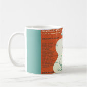 フロリダハワードジョンソンズマップポストカードマグカップ コーヒーマグカップ (左)