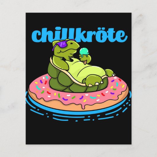 フロリダバケーション |ヴィンテージレトロ海 | Turtle チラシ (正面)