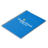 フロリダバーチャルスクール、ティール(緑がかった色)スパイラル ノートブック (左側)