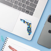 フロリダバーチャルスクール – フロリダステッカーの州 シール (ノートパソコンとiPhone)