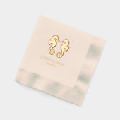 フロリダパスポート 箔ナプキン (左)