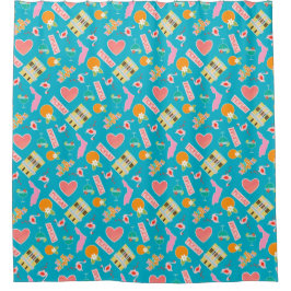 フロリダパターンのおもしろい シャワーカーテン