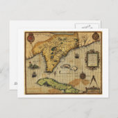 フロリダパノラミックスマップフロリダ ポストカード (正面/裏面)