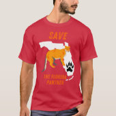 フロリダパンテルを守ろう Tシャツ (正面)