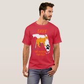 フロリダパンテルを守ろう Tシャツ (正面フル)