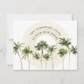 フロリダパームツリーズゴールデンサンニューアドレスアナウンスメント 案内状 (正面)