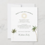 フロリダパームツリーズゴールデンサンニューアドレスアナウンスメント 案内状 (裏面)