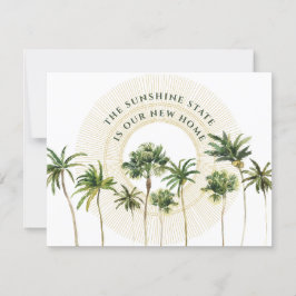 フロリダパームツリーズゴールデンサンニューアドレスアナウンスメント 案内状