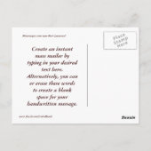 フロリダパームツリーリベリエ ポストカード (裏面)