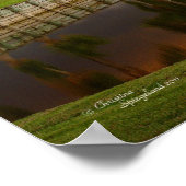 フロリダパームツリーレイク反射ポスター ポスター (角)