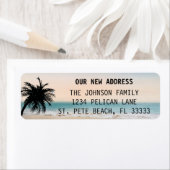 フロリダパームビーチサンセットニューホーム差出人住所 ラベル (インサイチュ)