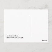 フロリダビーチのピンクサンディのフリップフロップサンダル ポストカード (裏面)