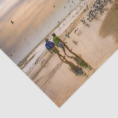 フロリダビーチアットサンセット – 旅行写真の鳥 薄葉紙 (詳細)