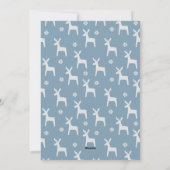 フロリダビーチトロピカルフラミンゴクリスマスホリデー シーズンカード (裏面)