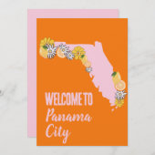 フロリダビーチバチェロレッテ日程 招待状 (正面/裏面)