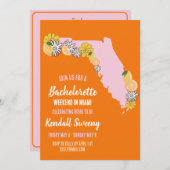 フロリダビーチバチェロレッテ週末 招待状 (正面/裏面)