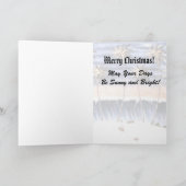 フロリダビーチパーティーサンタメリー – ロックンクリスマス シーズンカード (内部)