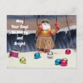 フロリダビーチパーティーサンタメリー – ロックンクリスマス シーズンポストカード (正面)