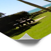 フロリダビーチパームツリーズトロピカルパーク ポスター (角)