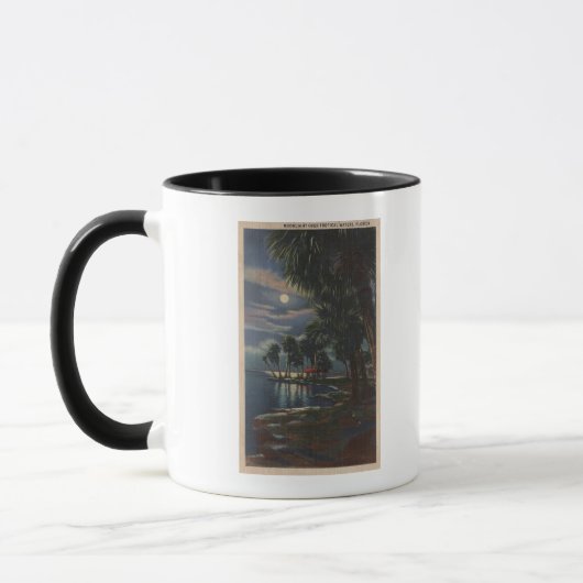 フロリダビーチフロリダの月光 マグカップ (左)
