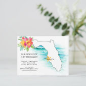 フロリダビーチホーム新しい住所 案内ポストカード (スタンド正面)