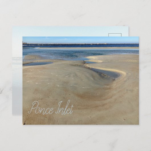 フロリダビーチポンスインレットウォーターウェイ写真 ポストカード (正面/裏面)