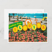 フロリダビーチヴィンテージ旅行からの挨拶 ポストカード (正面/裏面)